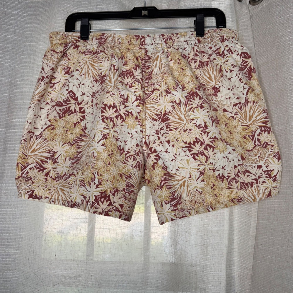 Patagonia Baggies 5" Shorts Tropical Floral Tan Unlined Women's Size Large 57059 - Picture 3 of 7